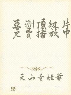 亚洲顶级片在线免费播放中文字幕