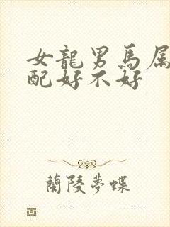 女龙男马属相婚配好不好