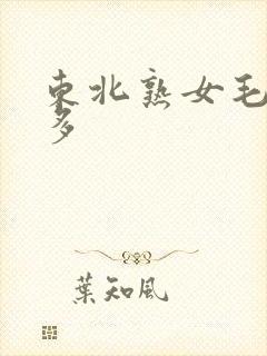 东北熟女毛多水多