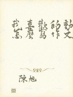 我喜欢的动画片怎么写作文二年级