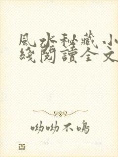 风水秘藏小说在线阅读全文