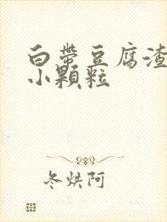 白带豆腐渣外阴小颗粒