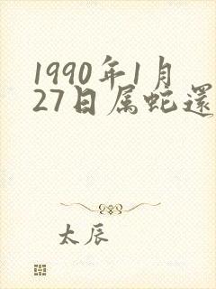 1990年1月27日属蛇还是马