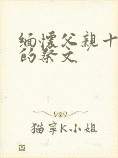 缅怀父亲十周年的祭文