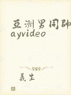 亚洲男同帅哥gayvideo