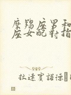 摩羯座男和双鱼座女配对指数