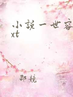 小说一世容安txt
