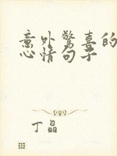 意外惊喜的说说心情句子