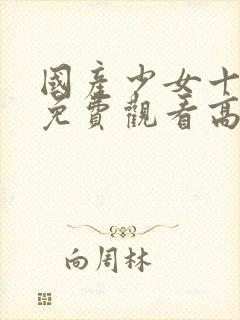 国产少女十九岁免费观看高清电视剧