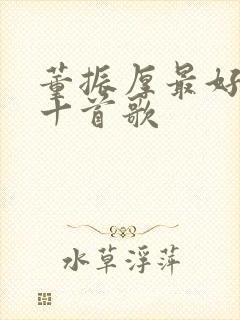 董振厚最好听的十首歌