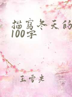 描写冬天的语句100字