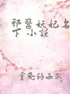 邪医妖妃名动天下 小说