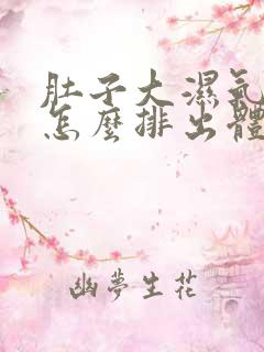 肚子大湿气太重怎么排出体内湿气女性