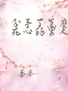 分手了怎么挽回死心的男人