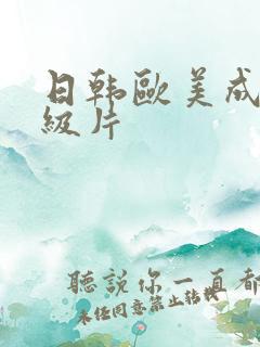 日韩欧美成人一级片