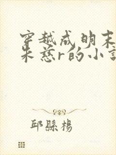 穿越成明末太子朱慈r的小说