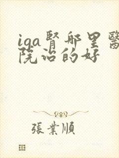 iga肾哪里医院治的好