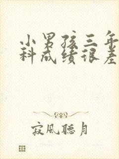 小男孩三年级各科成绩很差怎么办