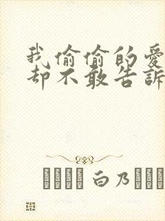 我偷偷的爱上你却不敢告诉你歌词