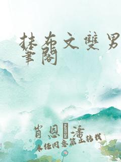 抹布文双男主趣笔阁