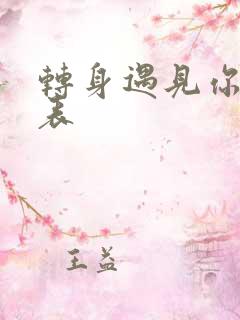 转身遇见你演员表