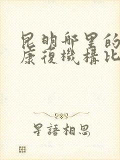 昆明哪里的戒酒康复机构比较好