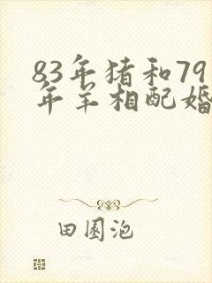 83年猪和79年羊相配婚姻如何