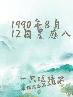 1990年8月12日农历八字