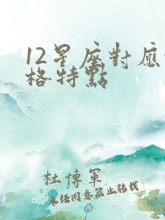 12星座对应性格特点