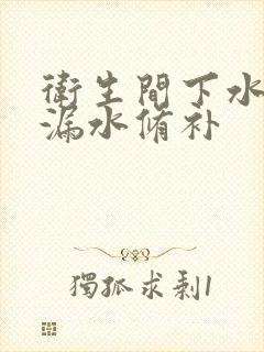 卫生间下水管道漏水修补