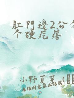 肛门边2公分有个硬疙瘩