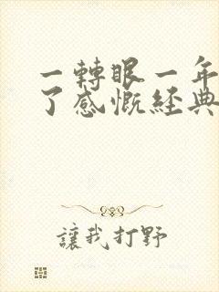 一转眼一年过去了感慨经典句子