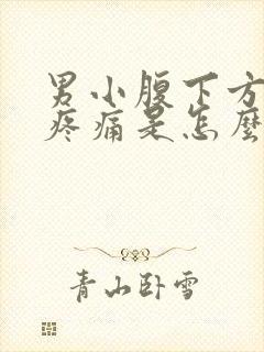 男小腹下方隐隐疼痛是怎么回事