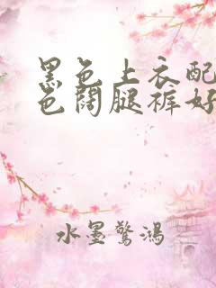 黑色上衣配浅蓝色阔腿裤好看吗