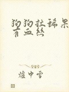 狗狗拉稀果冻状有血丝