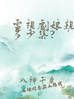 电视剧娘亲舅大多少集?