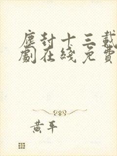 尘封十三载电视剧在线免费全集