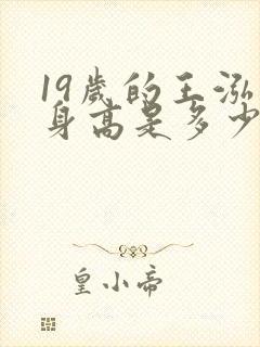 19岁的王泓翔身高是多少啊