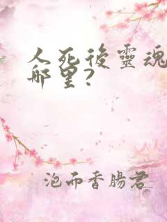 人死后灵魂去了哪里?