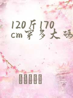 120斤170cm穿多大码衣服