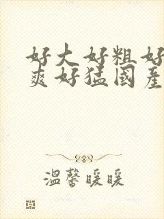 好大好粗好硬好爽好猛国产