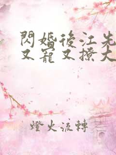 闪婚后江先生他又宠又撩大结局