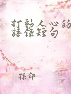 打动人心的情感语录短句