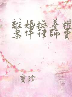 离婚抚养权诉讼案件律师费