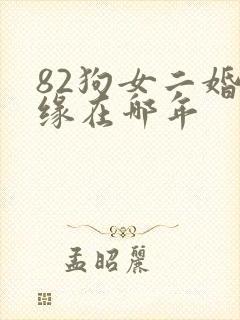 82狗女二婚正缘在哪年