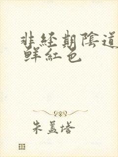 非经期阴道出血 鲜红色