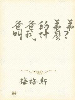 爸爸的弟弟应该叫我什么?