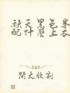 秋天黑色半身裙配什么上衣