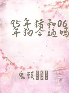 95年猪和06年狗合适吗