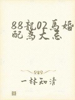 88龙02马婚配为大忌